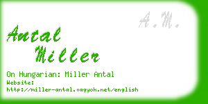 antal miller business card